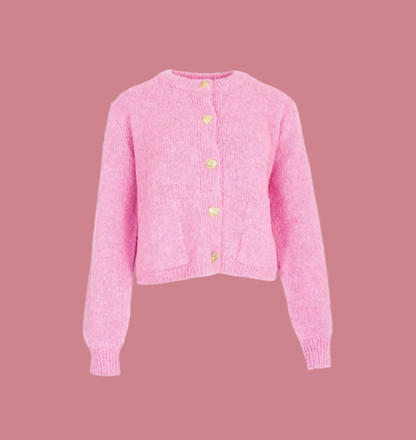 Hartjes Vest Knopen - Roze