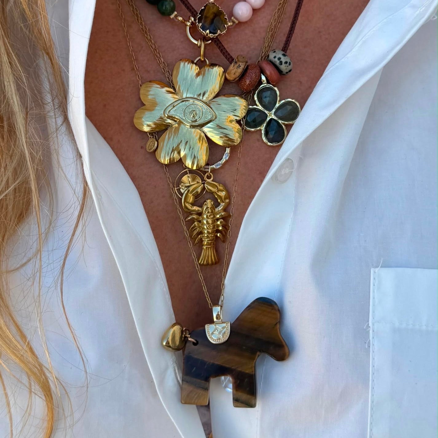 Ketting Golden Brown Horse