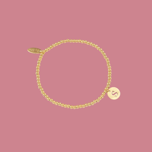Armband met letter edelstaal