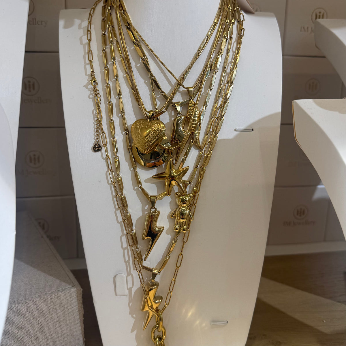Ketting Bliksemschicht - Goud
