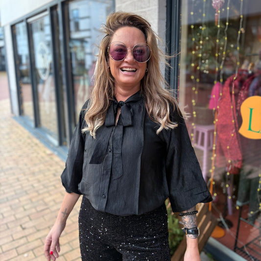 Blouse Strik - Zwart