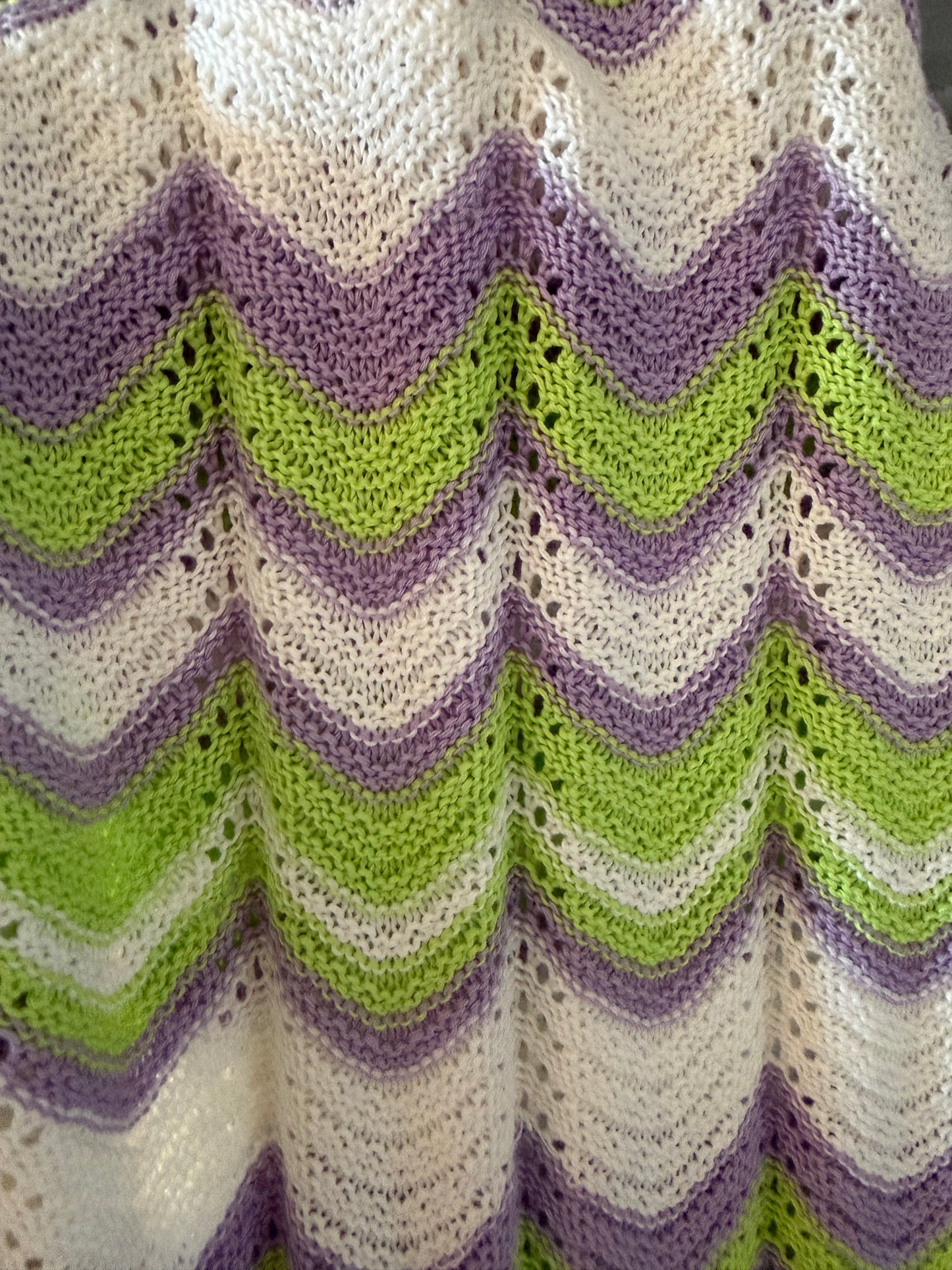 Maxi Jurk Gehaakt - Lime/Lila