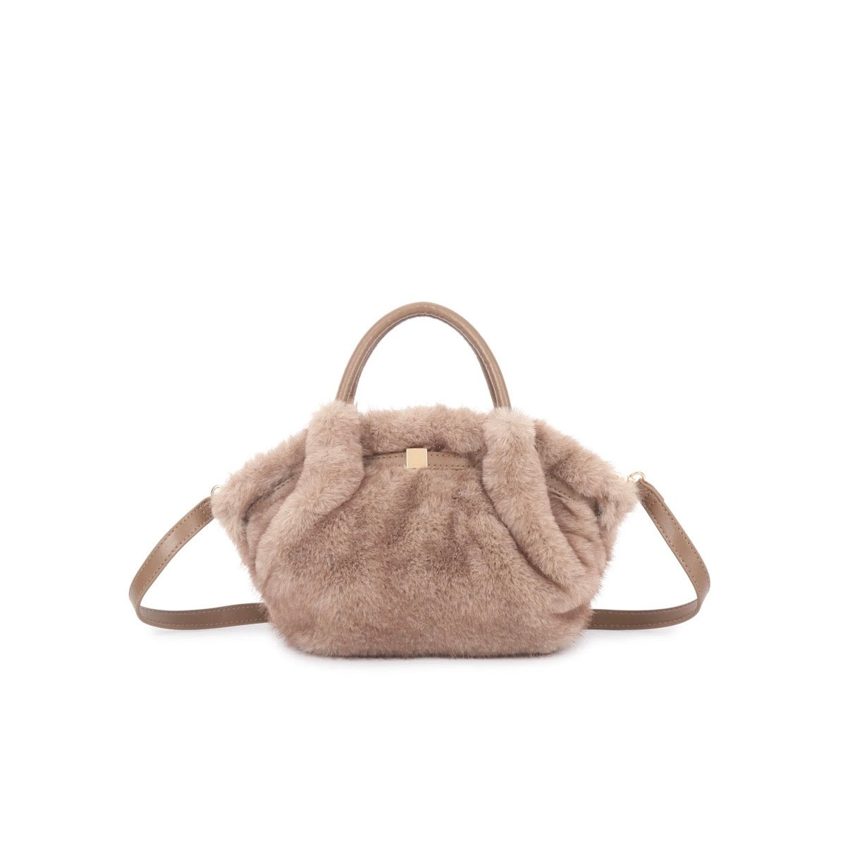 Tas Faux Fur - Beige/Taupe