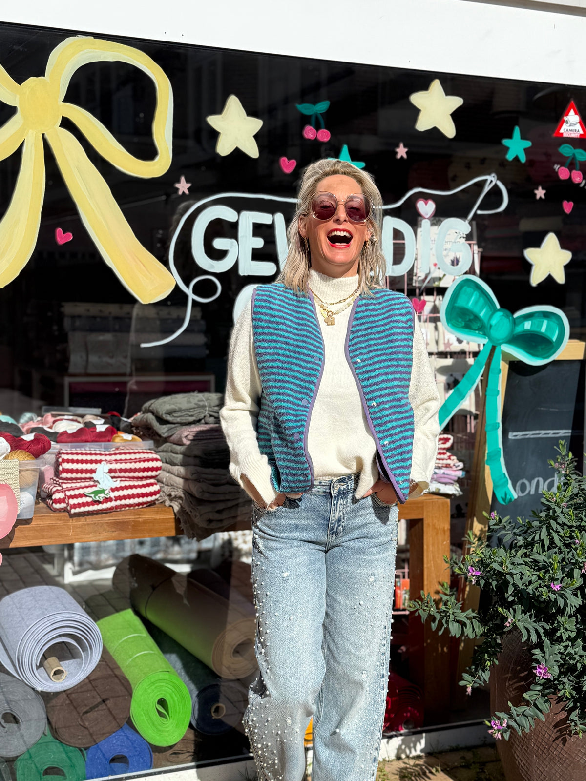 Gilet Streep - Aqua