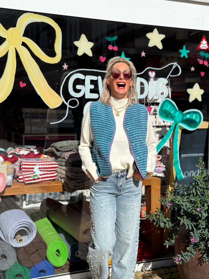 Gilet Streep - Aqua