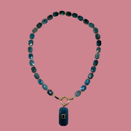 Ketting Steen - Blauw