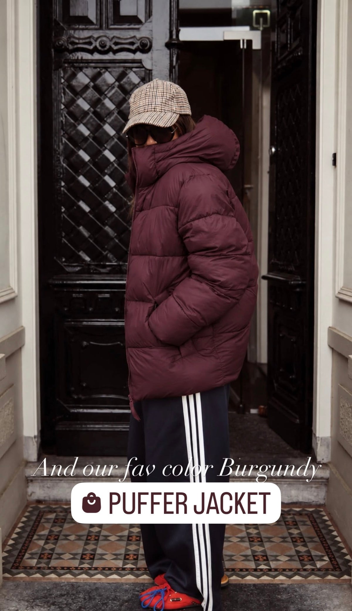 Jas Puffer - Burgundy