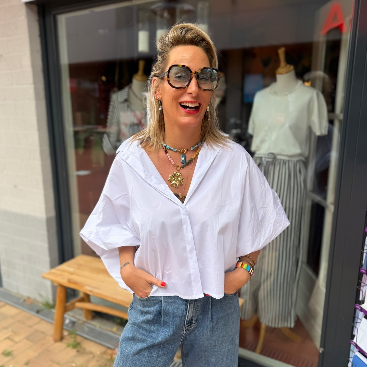 Blouse Pofmouw - Wit