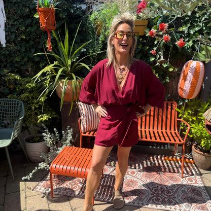Playsuit Wikkel - Bordeaux