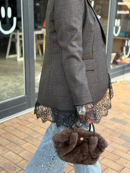 Tas Faux Fur - Bruin