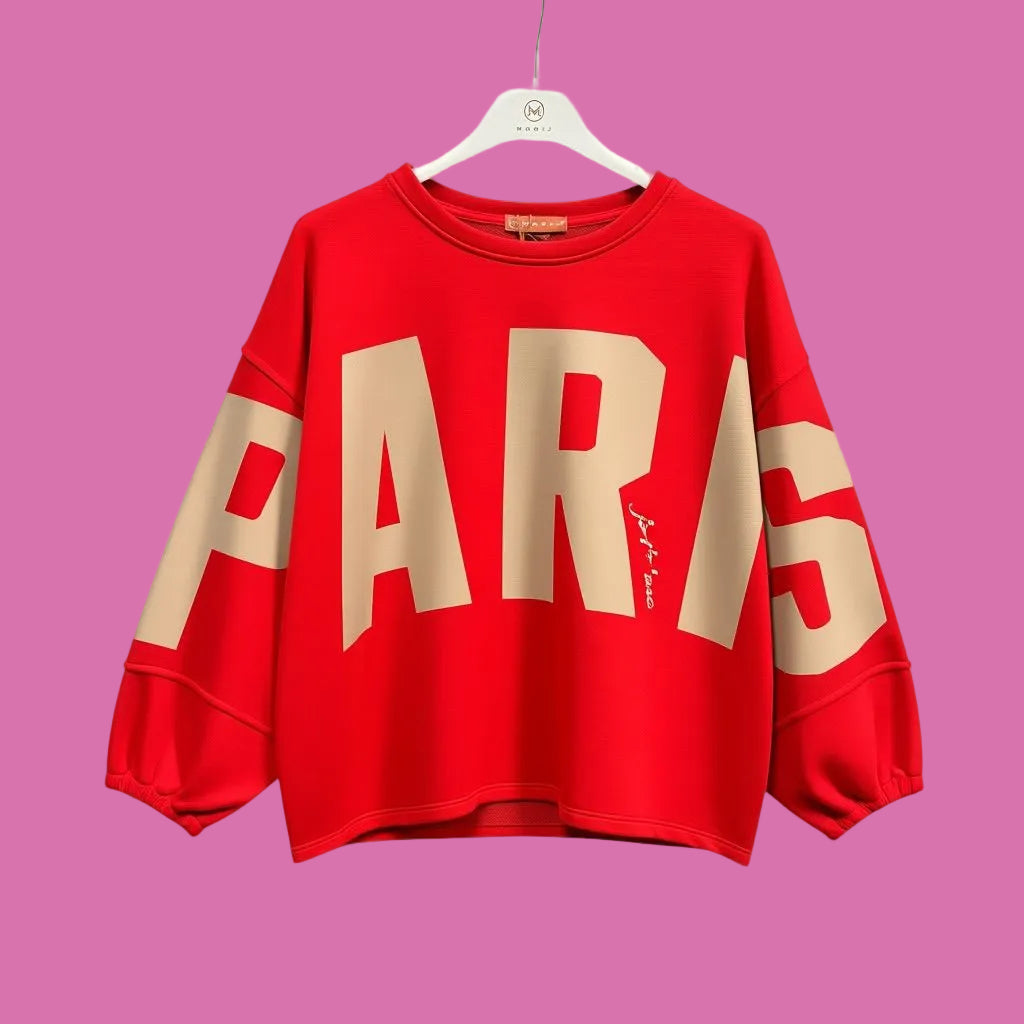 Sweater Paris - Rood