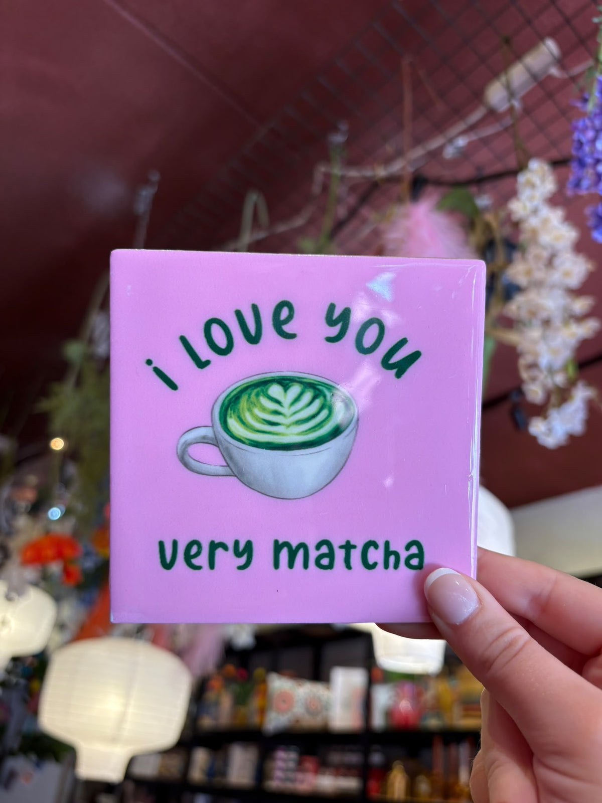 Tegeltje ‘Matcha’