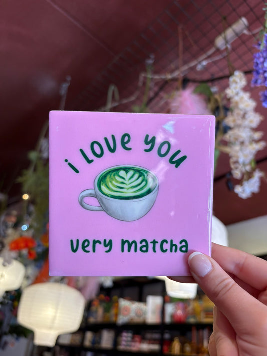 Tegeltje ‘Matcha’