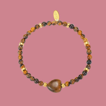 Armband Kraaltjes - Tijgeroog