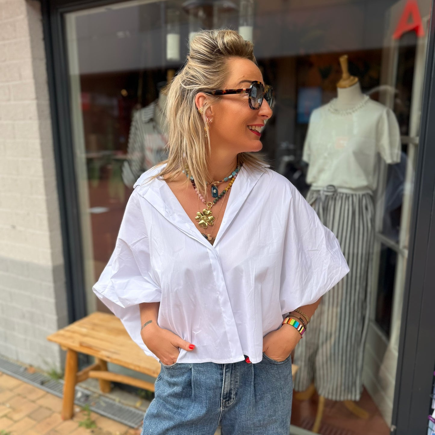 Blouse Pofmouw - Wit