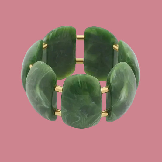 Armband Marble - Olijf