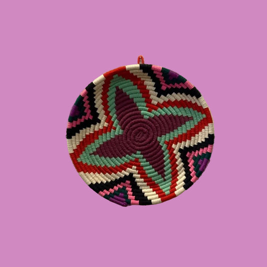 Wandbord Small - Mint/Rood