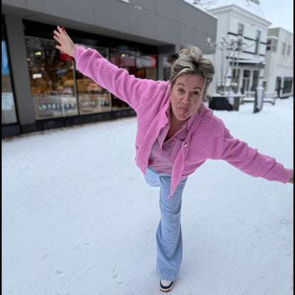 Hartjes Vest Knopen - Roze