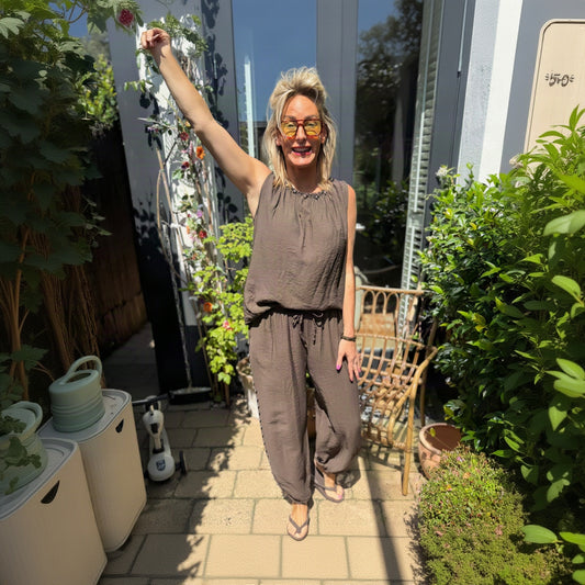 Co-ord Setje Studs - Bruin