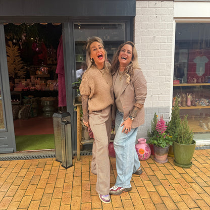 Pantalon Ruit - Camel/Bruin