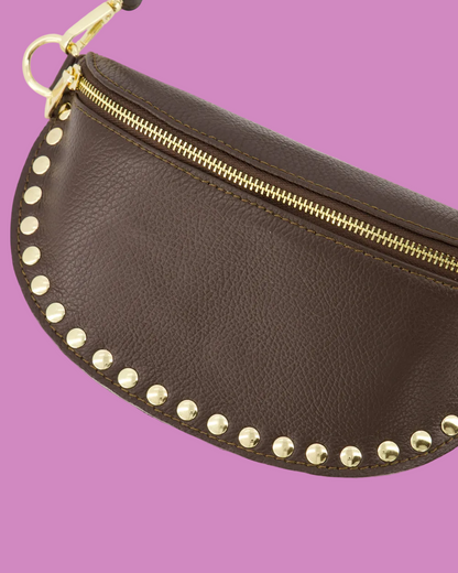 Debby Leren Tas - Bruin
