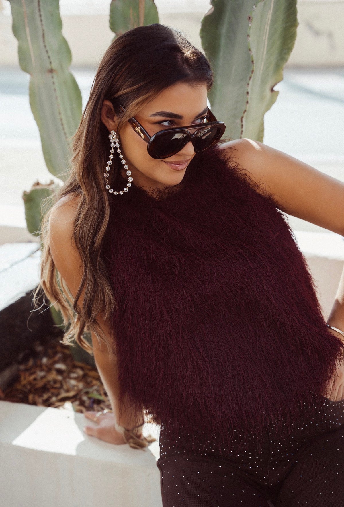 Top Fluffy - Bordeaux