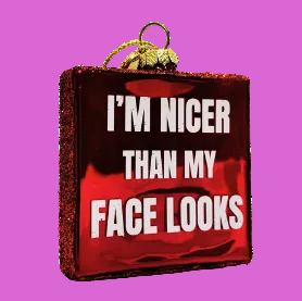 Kerstbal - Face Looks