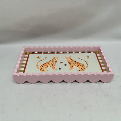 Dienblad Luipaard - Roze