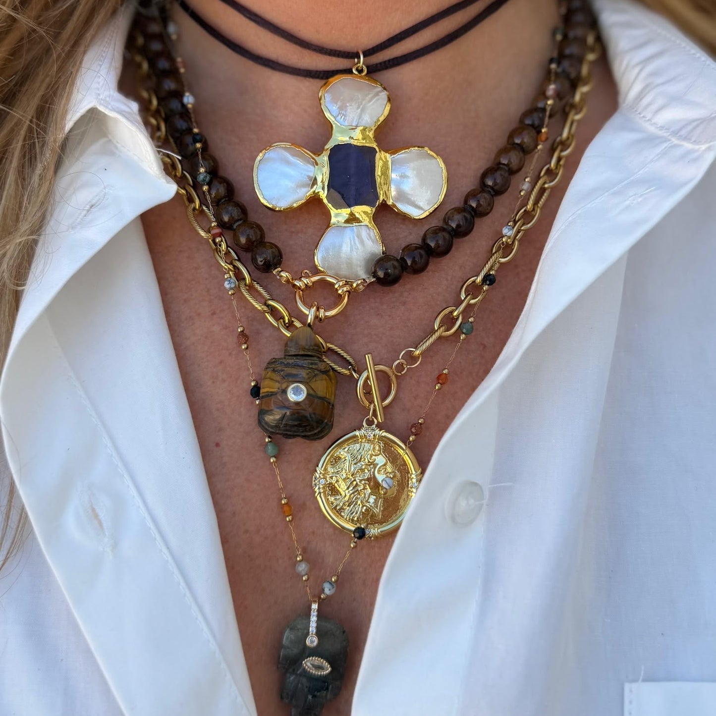Ketting Kraal - Bruin