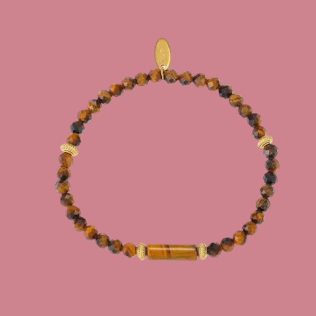 Armband Kraaltjes Glow - Tijgeroog