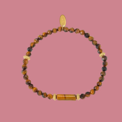 Armband Kraaltjes Glow - Tijgeroog