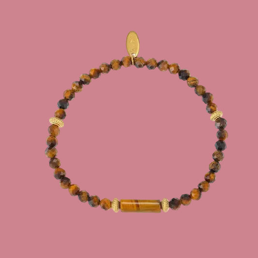 Armband Kraaltjes Glow - Tijgeroog