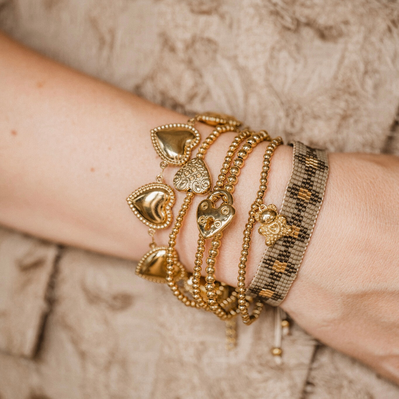 Armband Kraaltjes - Hart