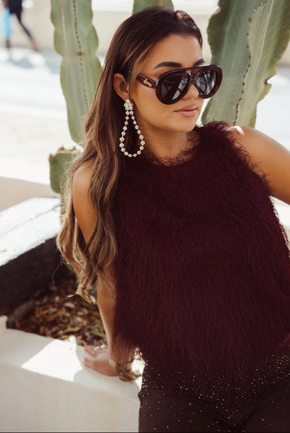 Top Fluffy - Bordeaux