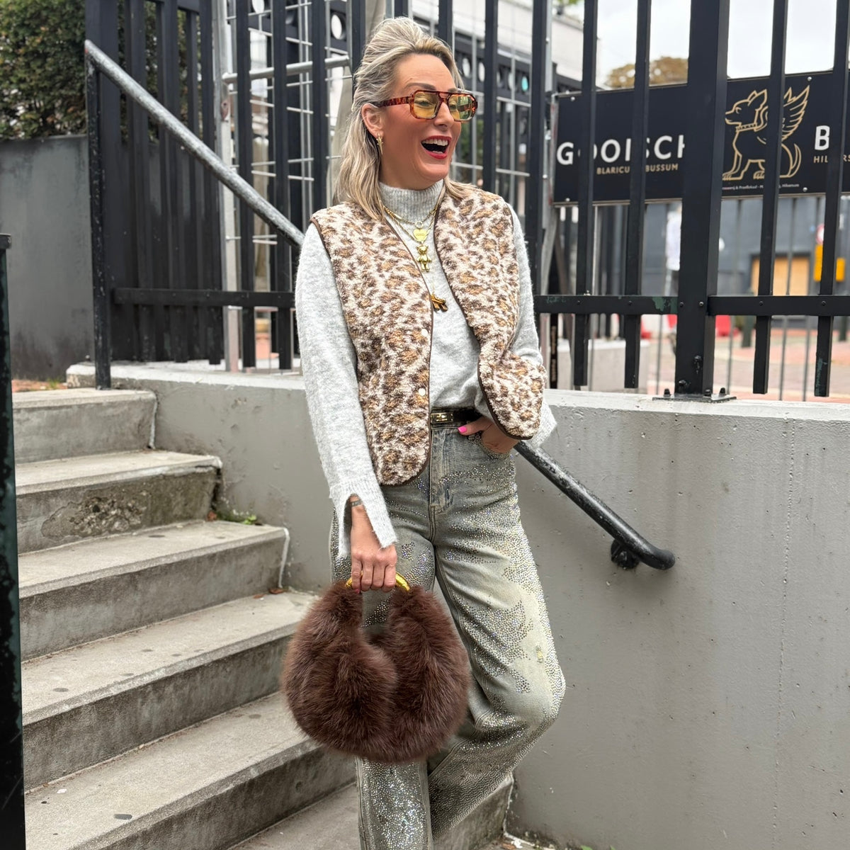 Gilet Luipaard - Bruin/Beige