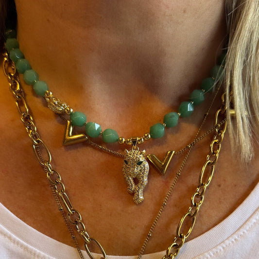 Ketting Tijger - Jade