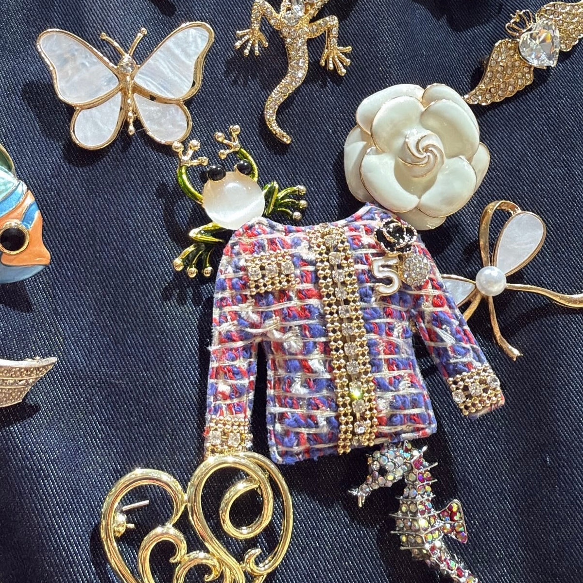 Broche Jasje - Tweed
