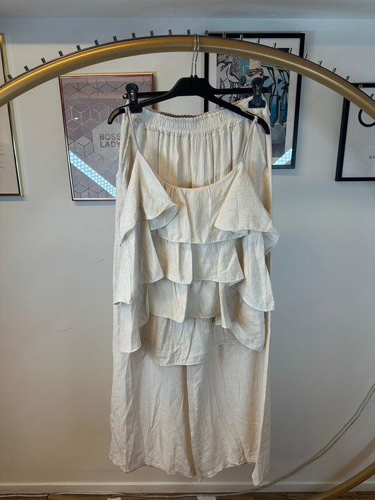 Setje Ruffle - Gooisch Beige