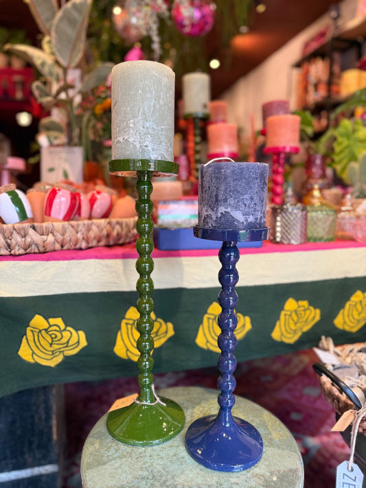 Kandelaar Emaille Groen