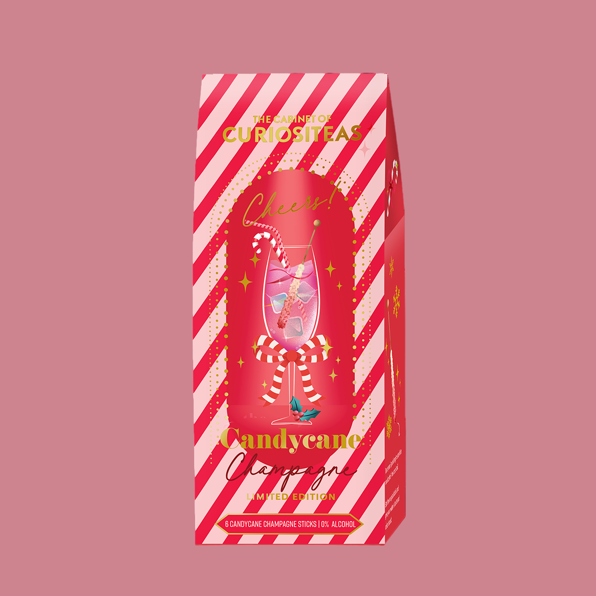 Candycane Champagne Drink Sticks