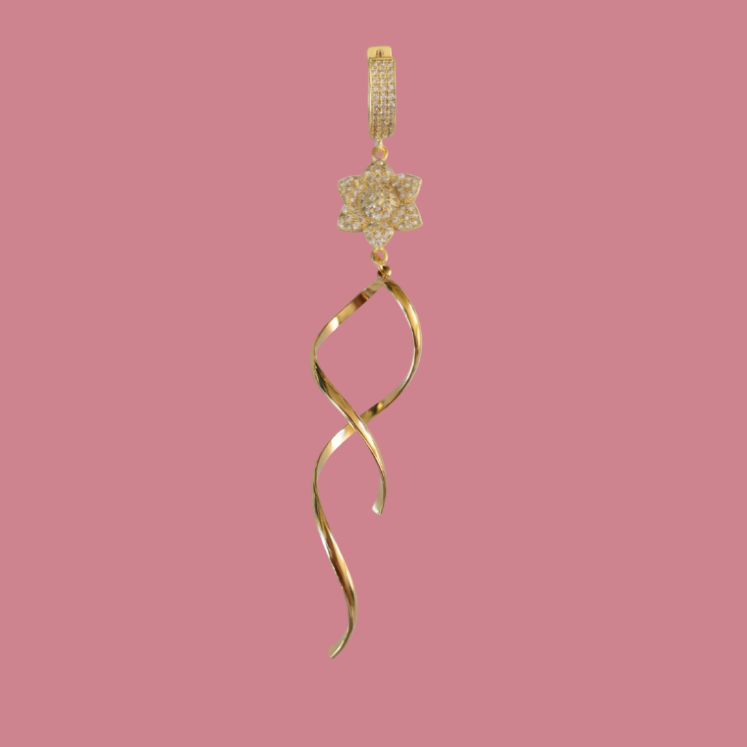 Label M Oorbel -  Dancing Gold