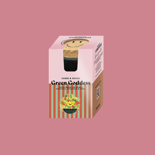 Green goddess spice jar