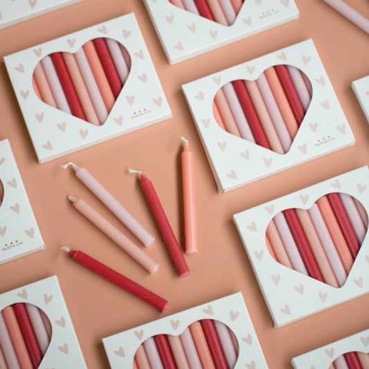 Potloodkaarsjes - Heart Box