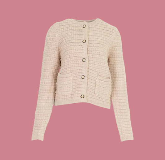 Vest met knopen - Beige