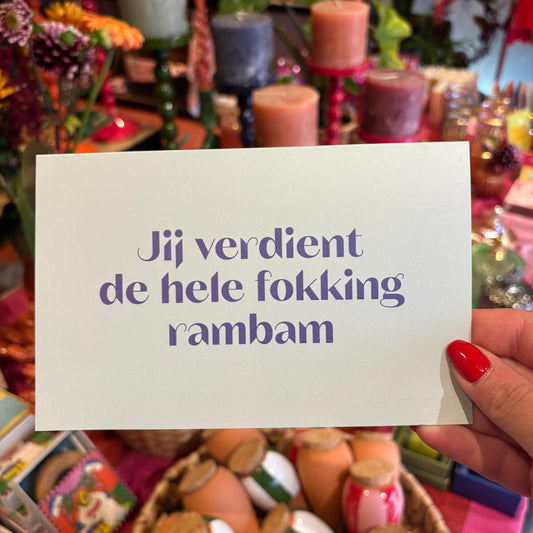 &C Jij verdiend de rambam