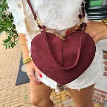 Lamour sude tas- Bordeauxrood